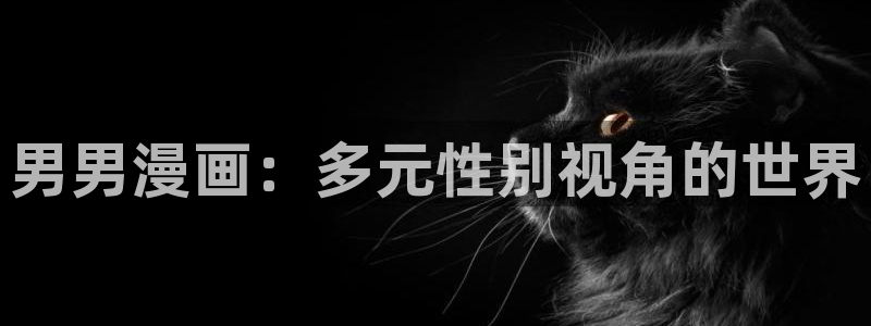 免费a漫禁漫天堂在线观看：男男漫画：多元性别视角的世界